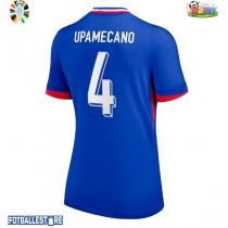 Frankrike Dayot Upamecano #4 Hjemmedrakt Dame EM 2024 Kortermet